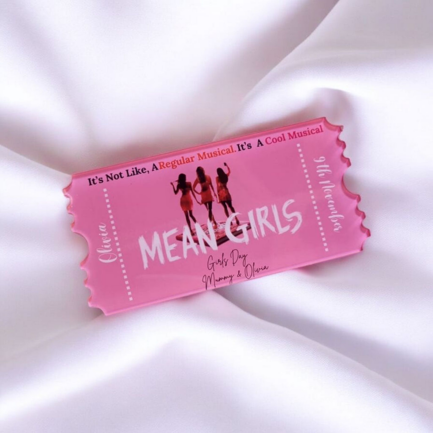 Acrylic ticket