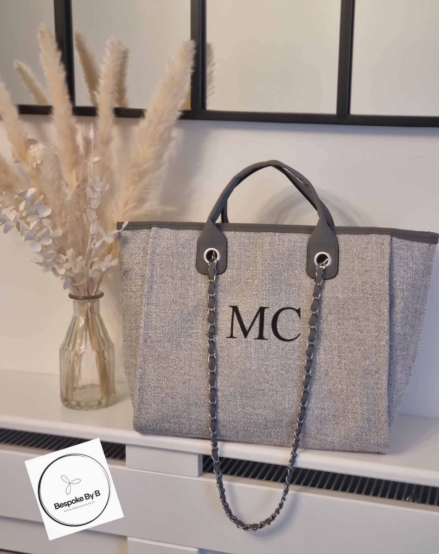 Grey Canvas Bag