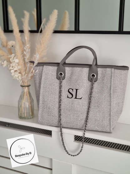 Grey Canvas Bag