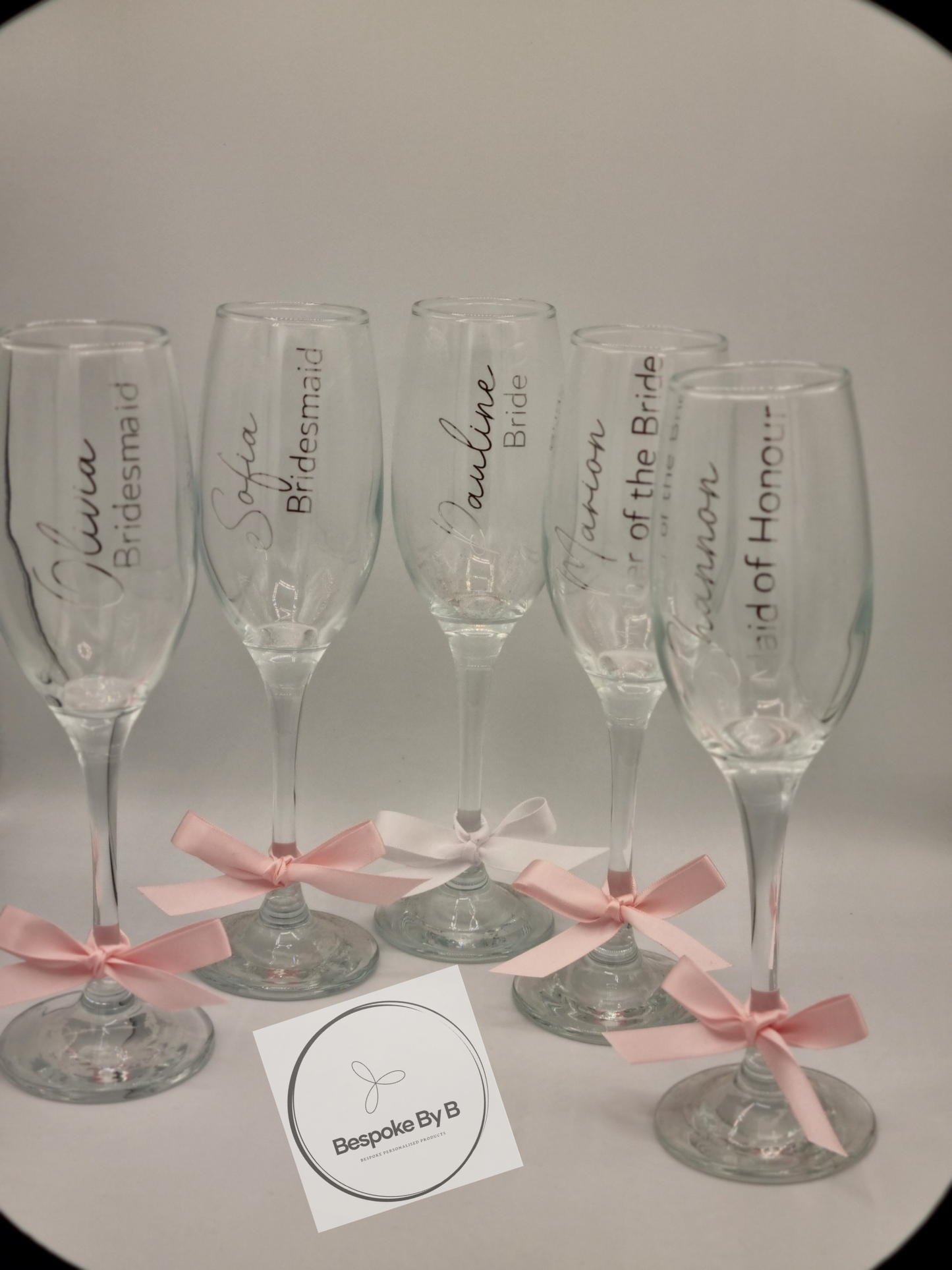 Champagne wedding glasses