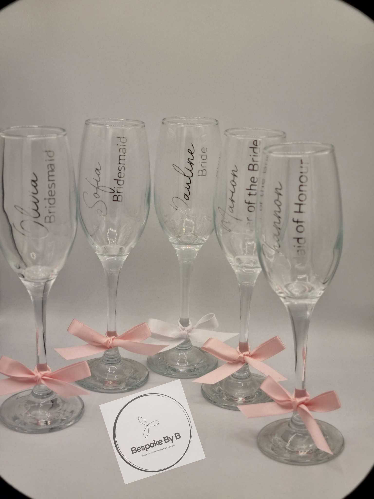 Champagne wedding glasses