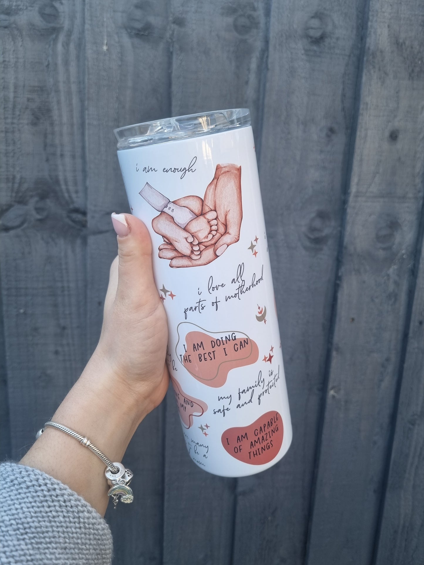 Mom's daily reminder tumbler
