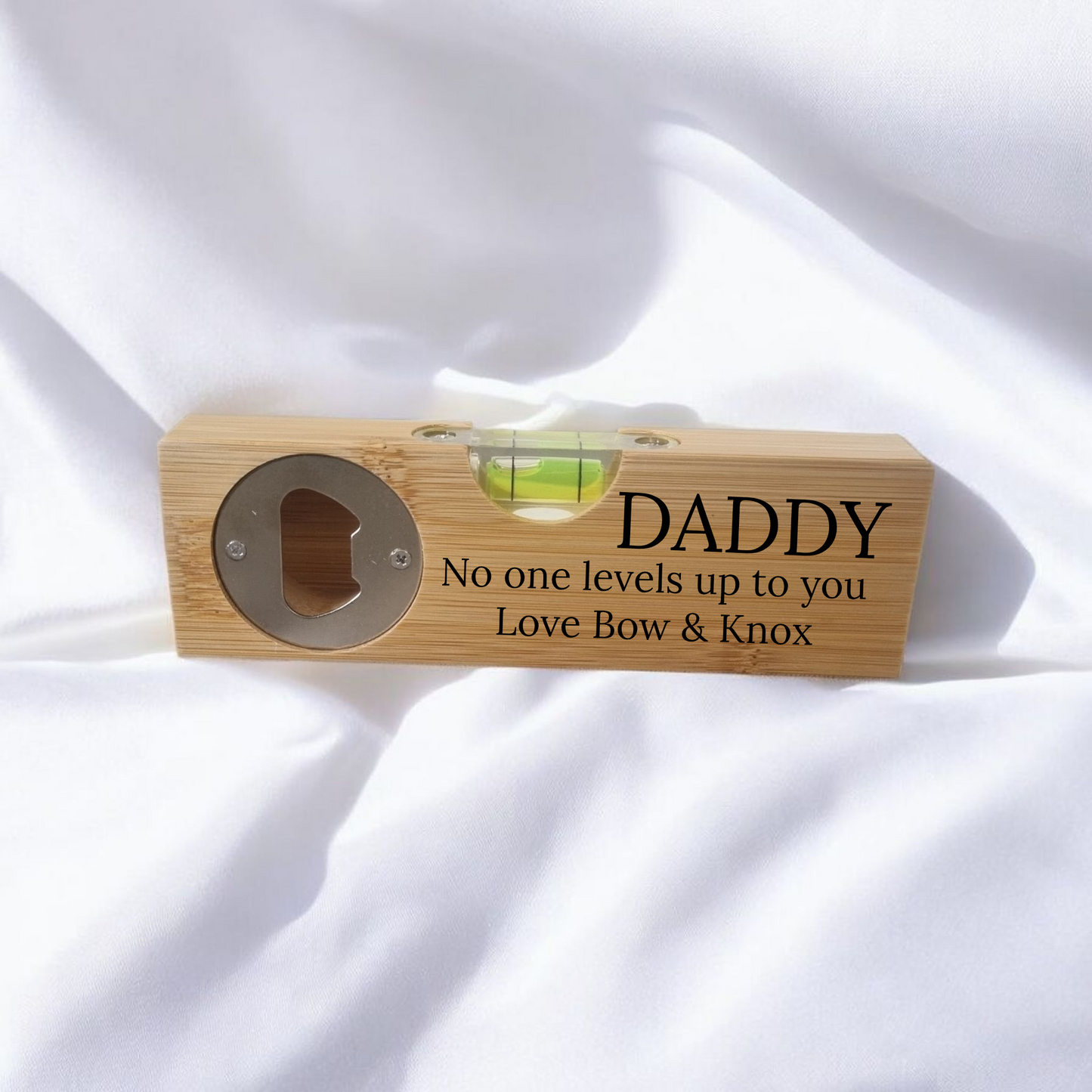 Personalised spirit level