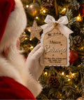 Personalised Believe tree decoration