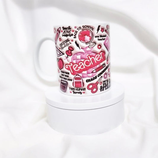 Retro teacher mug