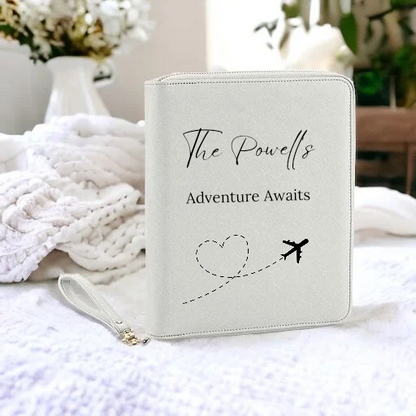 Luxury travel documents folder