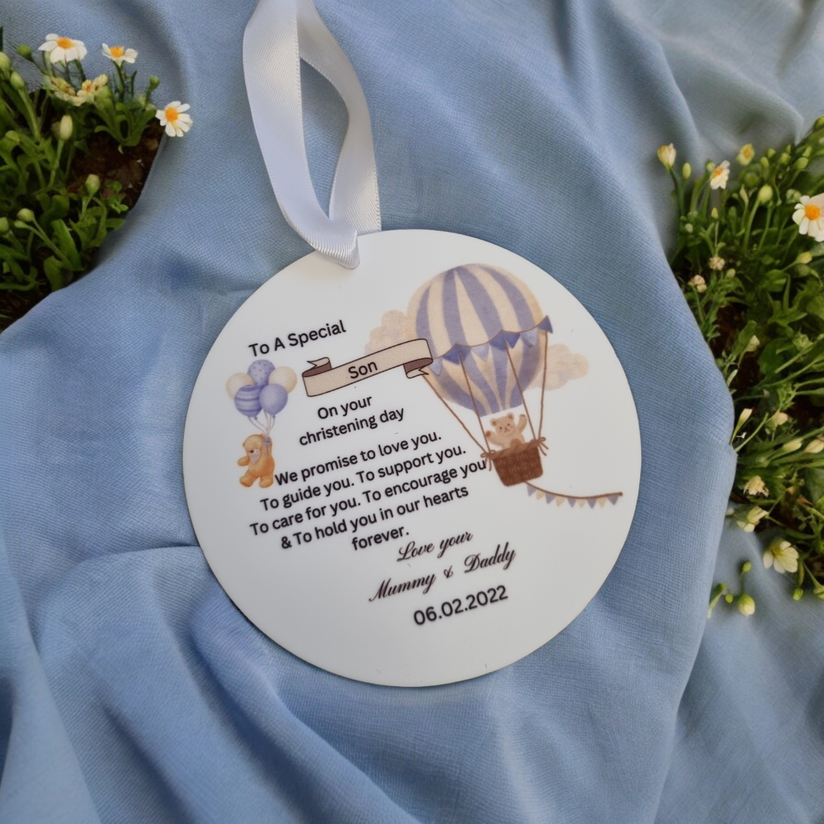 Christening Acrylic disc