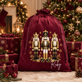 Nutcracker velvet personalised Red Santa Sack