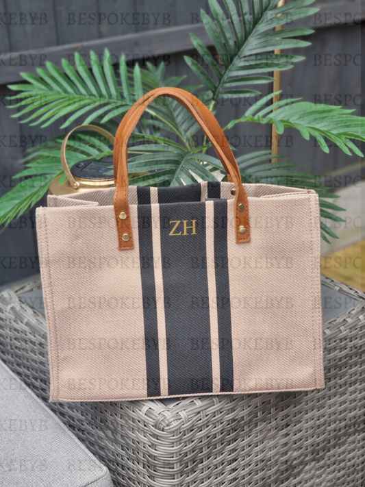 Two tone stripe bag