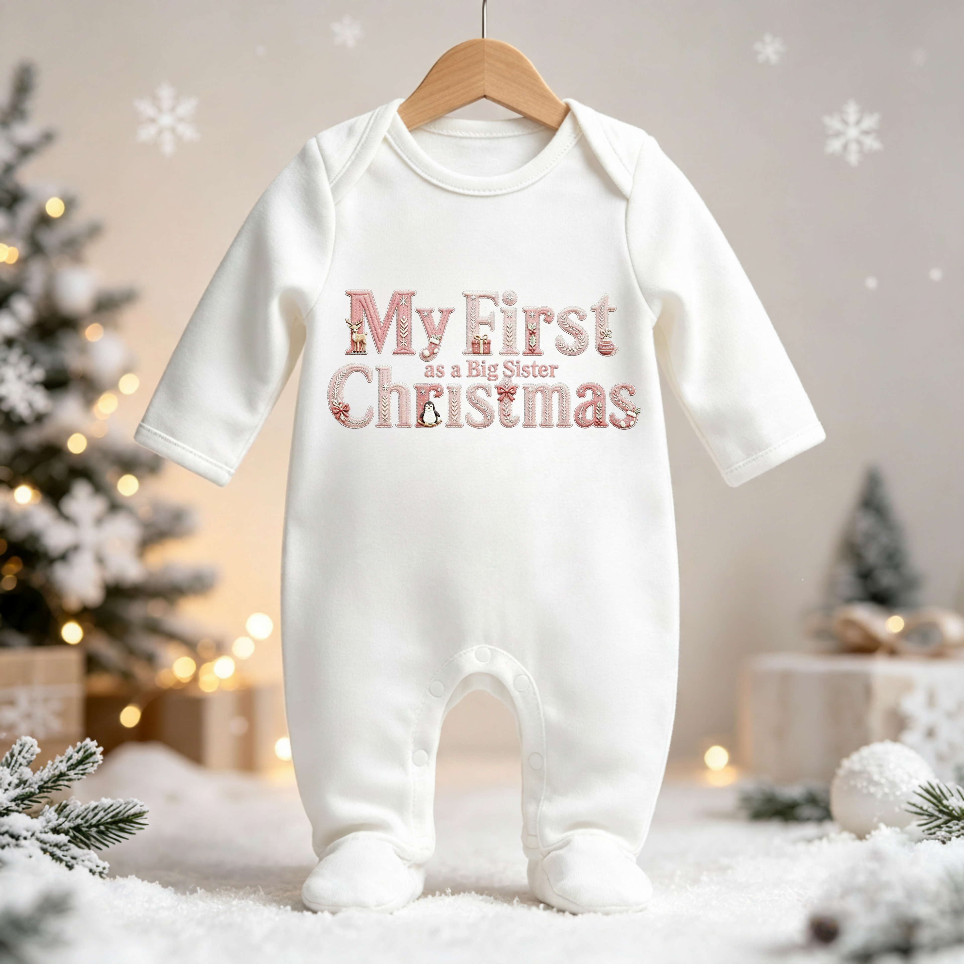 My First Christmas as a Big Sister Babygrow