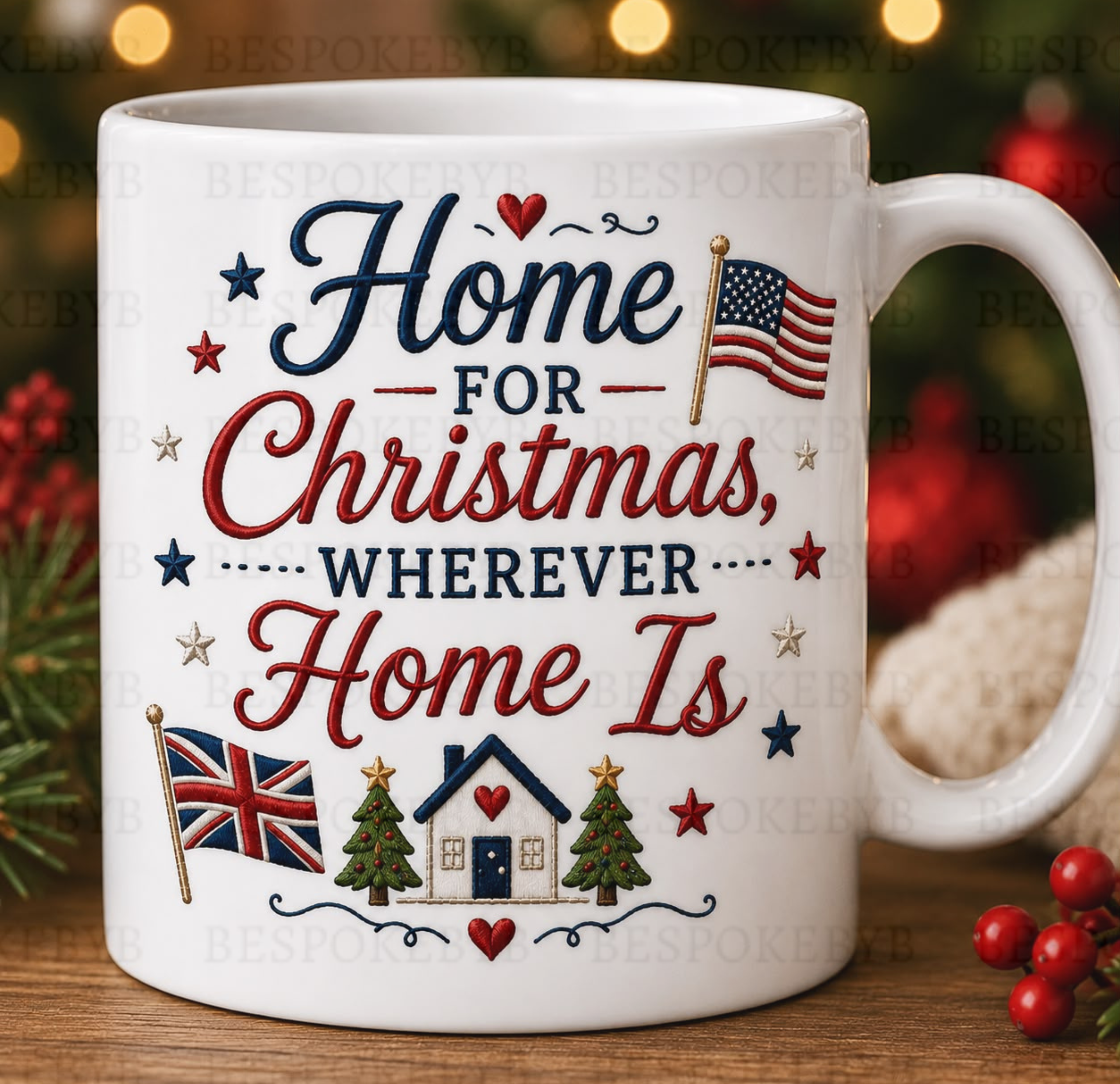 Home For Christmas Mug