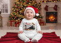 Santa's Little Conducter Babygrow