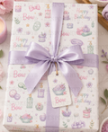 Personalised Spa Themed Wrapping paper