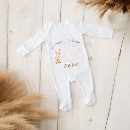 welcome to the world 2025 babygrow